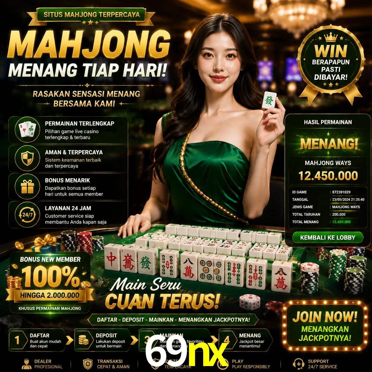 Cashback VIP 69nx - reembolso semanal